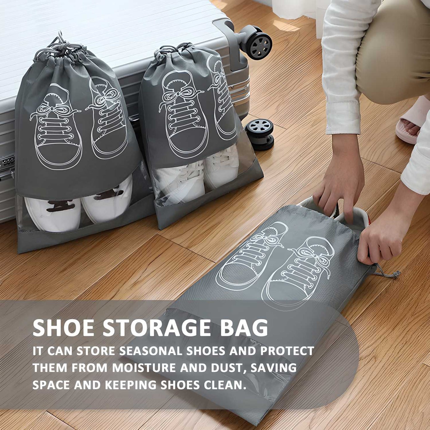 Travel Shoe Bags with Window
