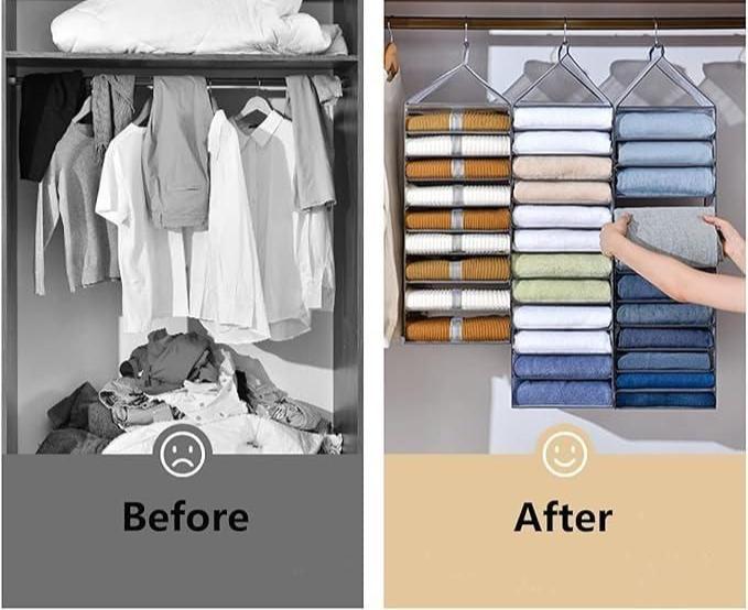 6-Slot Hanging Closet Organizer