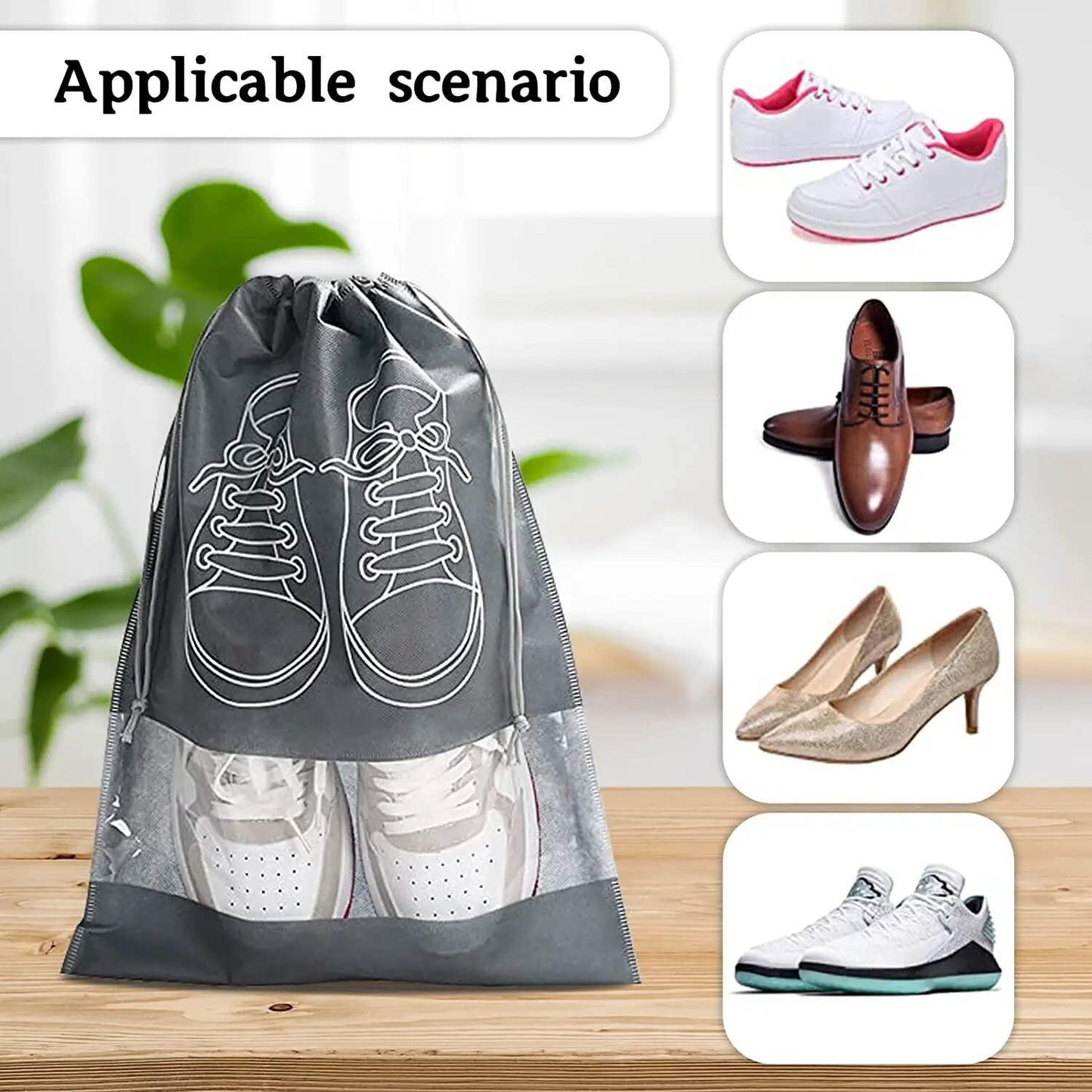 Travel Shoe Bags with Window
