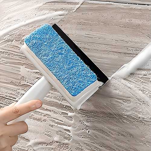Dual-Action Glass Wiper Brush
