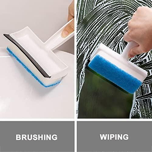 Dual-Action Glass Wiper Brush
