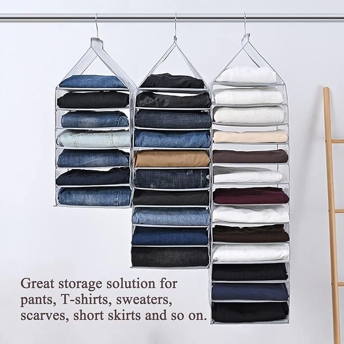 6-Slot Hanging Closet Organizer
