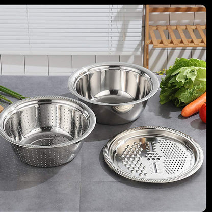 3-in-1 Grater Basin Set