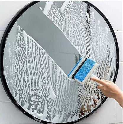 Dual-Action Glass Wiper Brush
