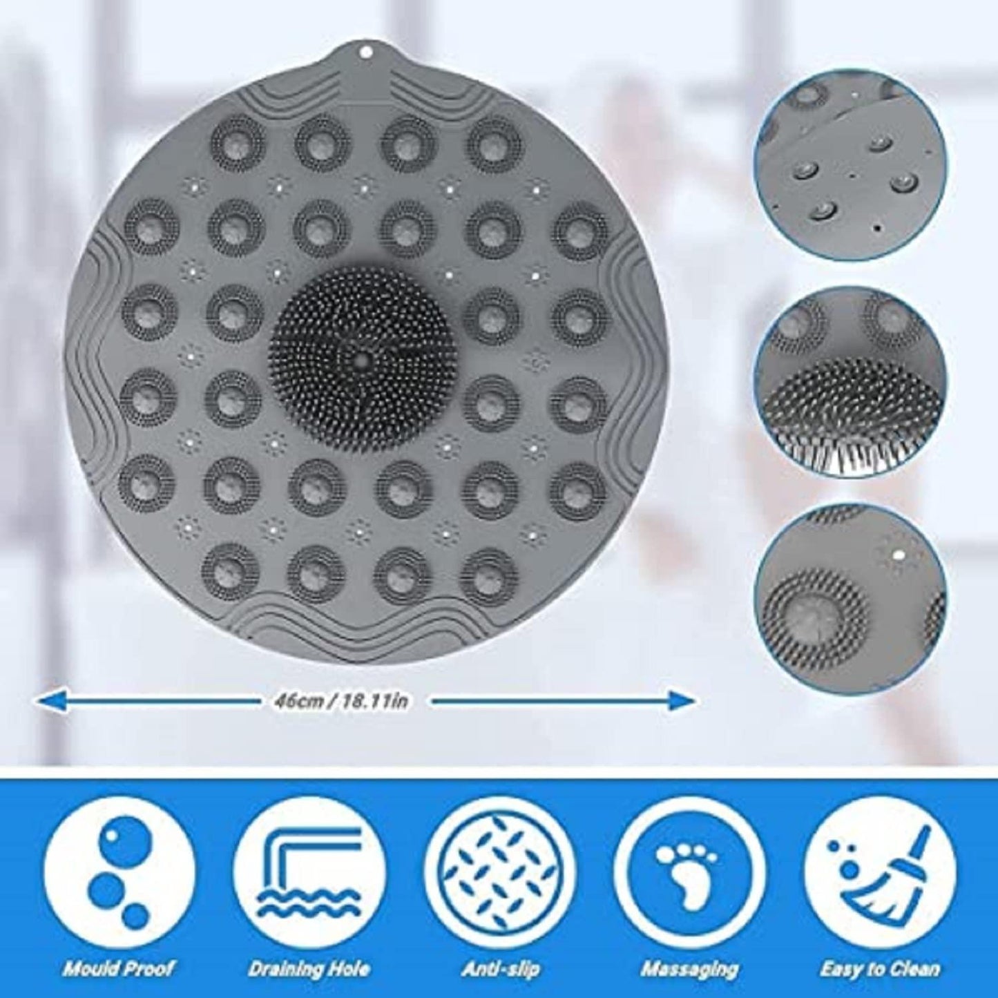 Shower Foot Scrubber Mat