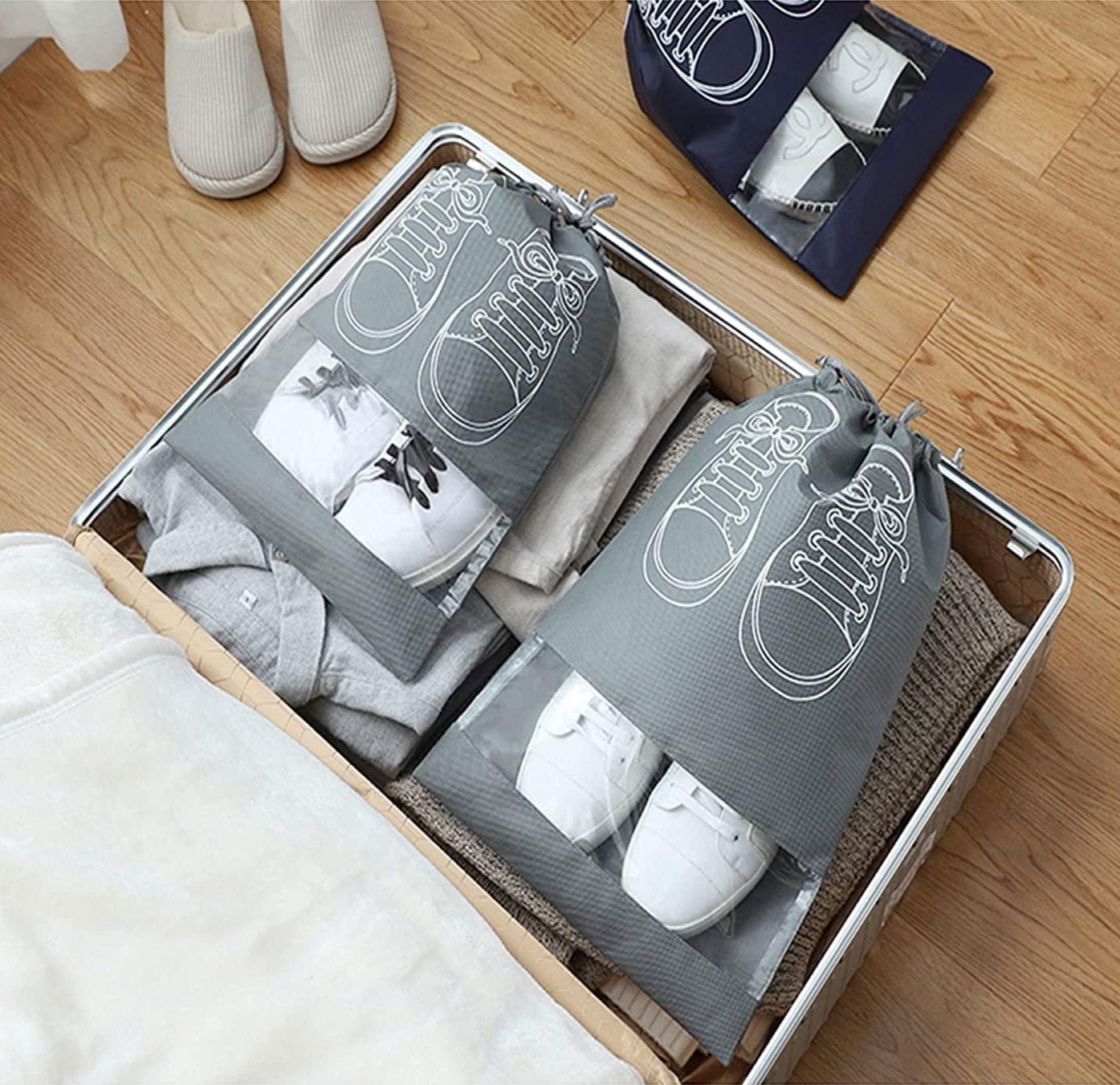 Travel Shoe Bags with Window
