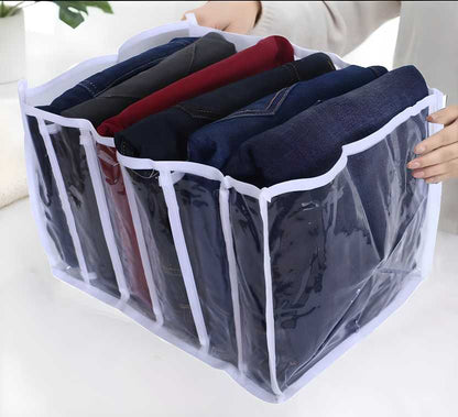 6-Grid Folding Clothes Organizer